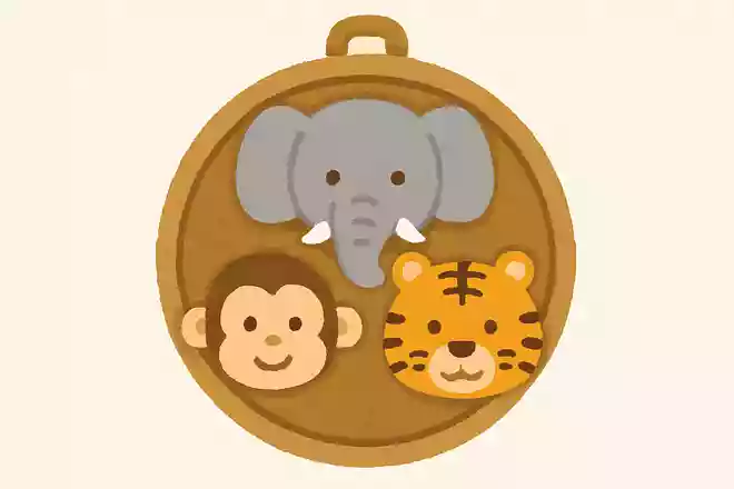 ジャングルクルーズの船内にあるお守りの柄はゾウとサルともう一つはなんでしょう?