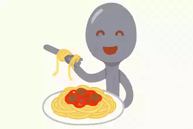スプーンQ:スパゲティを食べるのは?