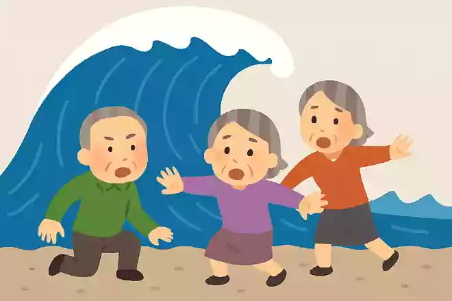 人が立っていられなくなるほどの津波は何メート程度からでしょうか?