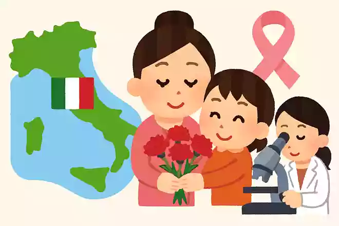 イタリアでは母の日の収益の一部ががん研究に役立てられている