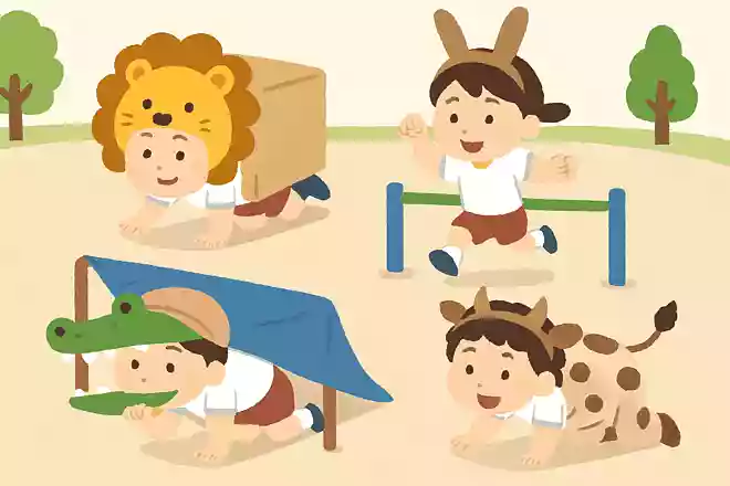 動物になりきる