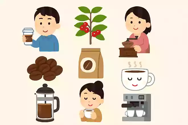 コーヒーの実は何色でしょう?