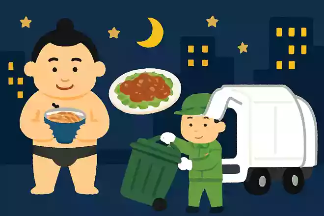 福岡市ではゴミの収集は夜におこなわれる