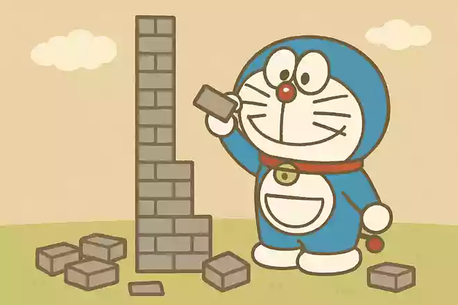 毎日の小さな努力のつみ重ねが、歴史を作っていくんだよドラえもん