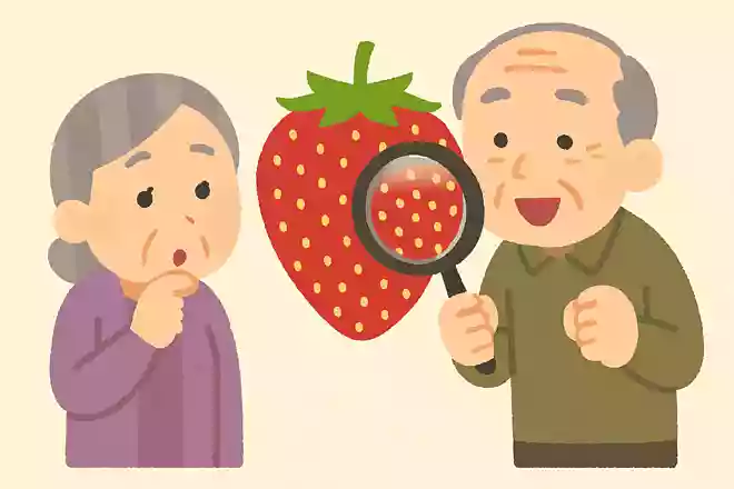 苺のつぶつぶは1個あたりどれくらいあるでしょうか?