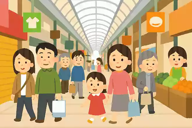 大阪にある日本一長い商店街はどれでしょう?