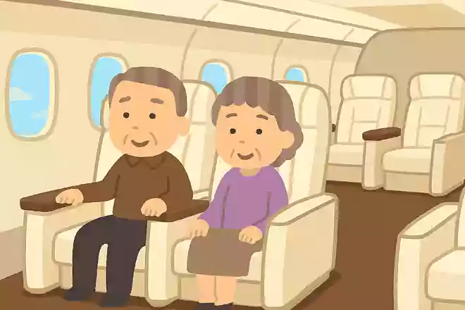空虚な九州空港の究極高級航空機