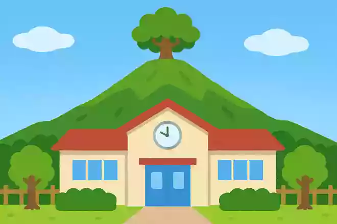 のび太たちが通う小学校の裏山の頂上にある木の名前は?