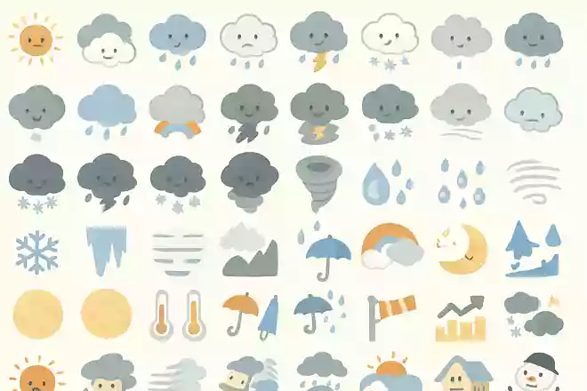 国際的な天気の分類は96種類もある