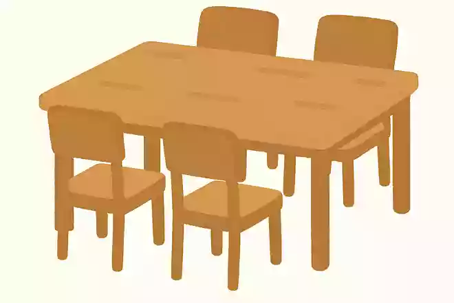 食事をする際に使われていたテーブルで、現在はダイニングテーブルに変わったものは何でしょう?