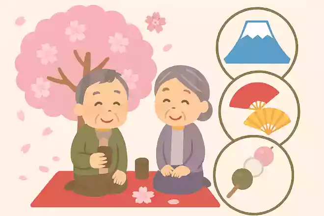 日本の象徴、春、お花見