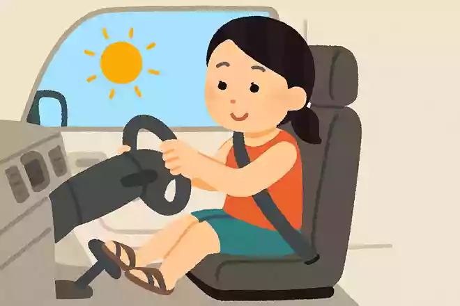 夏は暑いので、サンダルで車を運転してもいい?