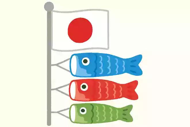 こいのぼりの日本でのルーツはのぼり旗である。◯か☓か。