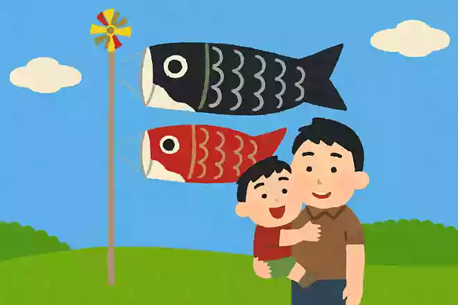昔の鯉のぼりは黒がお父さん、赤が子供でお母さんのこいのぼりはなかった