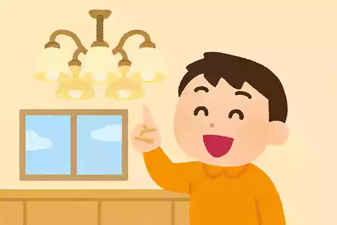 シャンデリアって10回行ってください