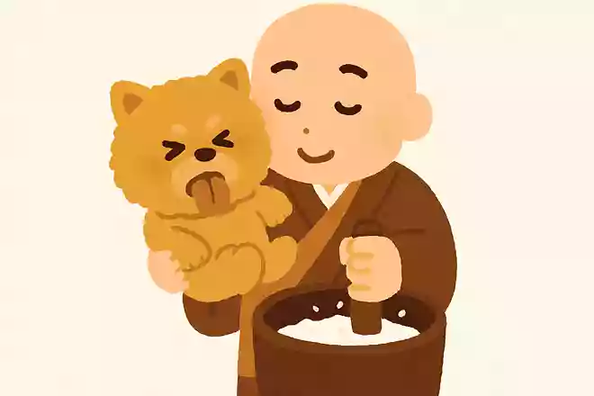 高野の弘法大師、子供抱いて粉挽いて、子供の目に粉が入って、今度から子供抱いて粉挽こまい