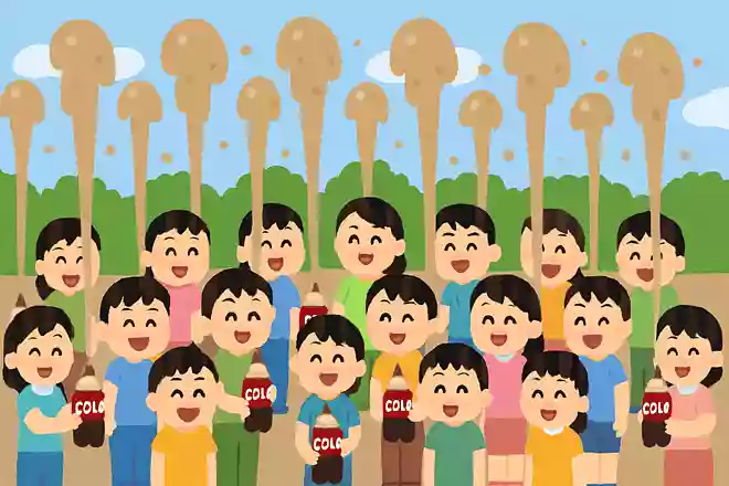 コーラが爆発する数