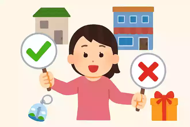 【ある】最高、裏道、正解、記念品【なし】最低、大通り、解答、贈り物。