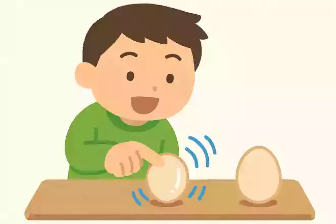 ゆで卵と生卵を見分けるのは次のうちどの方法でしょうか?