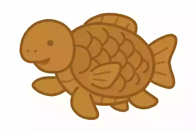 鯛の形の「たい焼き」はもともと違う生き物の形でした。何の形をしていたでしょうか?