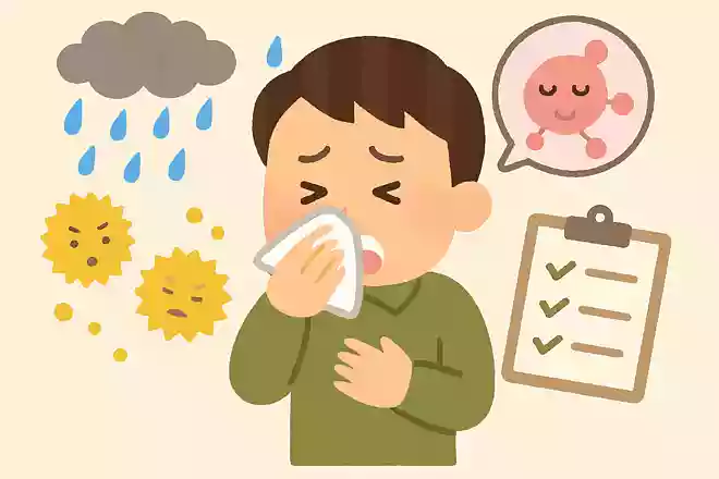 雨の日はヒスタミンの分泌が増えるため、花粉症の症状が強くなりやすい