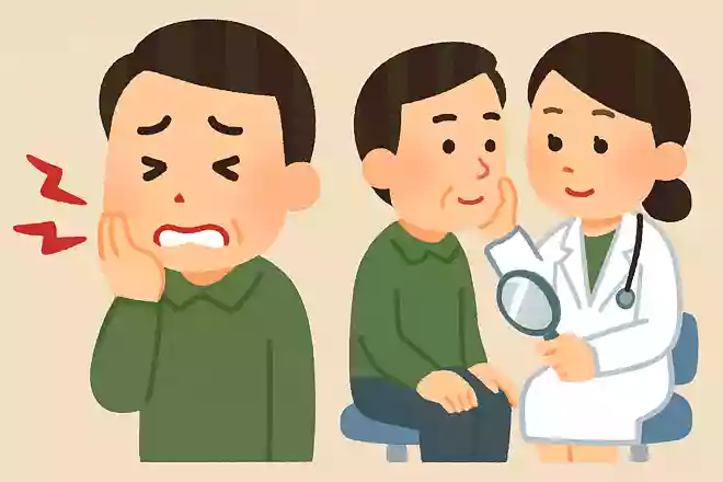 ずっと歯が痛いのに歯医者に行かず毎日皮膚科に通っている人がいます。なぜでしょうか？