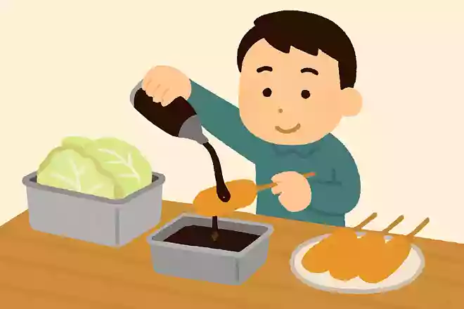 串カツ屋で必ずキャベツが出てくるのは、串カツにソースをかけるため