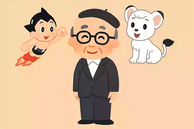 『鉄腕アトム』や『ジャングル大帝』などの作者で「漫画の神様」と呼ばれた人物は？