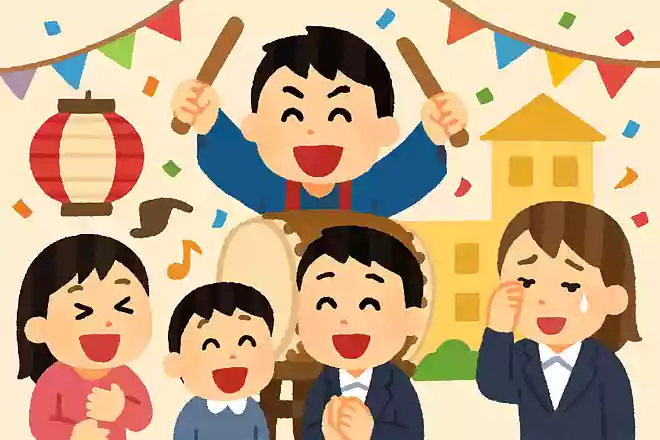 ◯◯祭、笑いと感動の渦へようこそ!