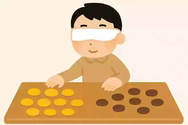 テーブルの上に置かれたコインのうち、10枚だけが表が上、残りはすべて裏が上向きになっています。目隠しした状態でコインを2グループに分けた際、両方とも表向きのコインが同じ枚数になるようにするにはどうすればよいでしょうか?