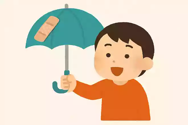 ケガが治るときに出てくる傘はどんな傘でしょうか?