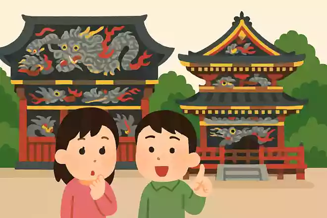 拝殿・本殿に描かれた竜の数は何頭?