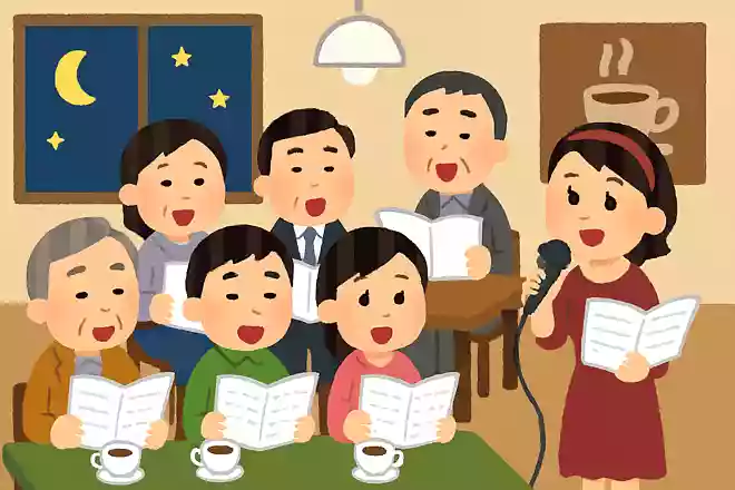 昭和30年頃に日本の都市部で流行した、みんなで合唱する喫茶店を何喫茶と呼んだのでしょうか?