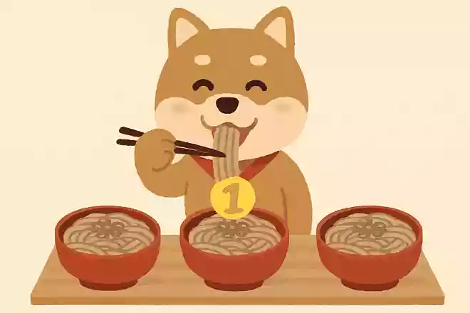 犬が蕎麦の大食い大会で優勝。どんな蕎麦だったでしょう?