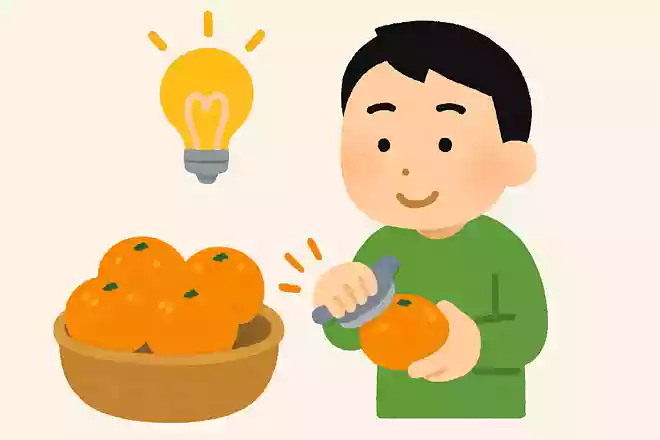 みかんは外部から刺激を与えると甘くなる