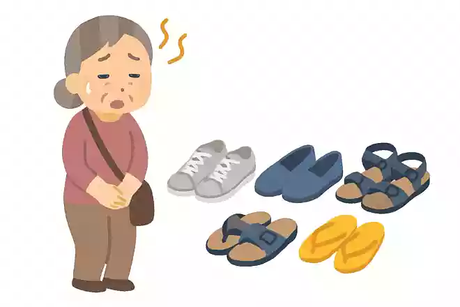 真夏の災害時、避難する時に適した履物は何?