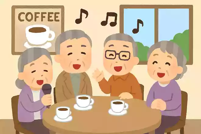 昭和30年頃に日本の都市部で流行した、みんなで合唱する喫茶店を何喫茶と呼んだのでしょうか?