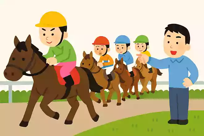 騎手には身長の高い人か小柄な人を