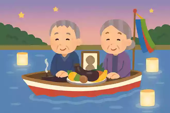 主に長崎県や佐賀県で行われる、先祖の霊とお盆のお供え物を船に乗せて川に流す行事を何というでしょうか?