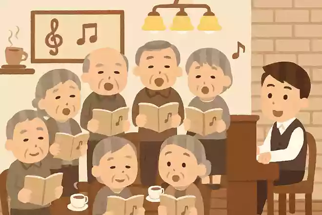 昭和30年頃に日本の都市部で流行した、みんなで合唱する喫茶店を何喫茶と呼んだのでしょうか?