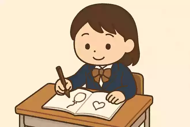 ノートにメッセージを書いておく