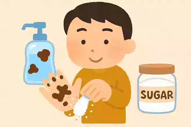 手についた油汚れは砂糖で落とせるNEW!