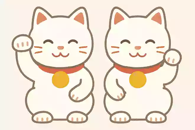 招き猫が上げている左右の手は何が違う?