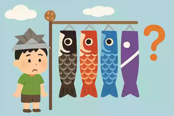 こいのぼりに使われない色はどれでしょうか