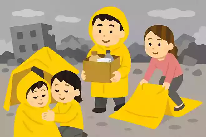 災害時、レインコートが雨具としての用途以外で活躍するのはどんな用途でしょう?