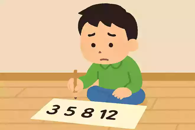 3、5、8、12、17と増えていく数字パターンで、規則に従ったとき次に来るべき数字は?