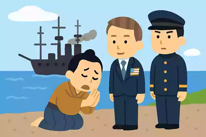 ペリーの黒船が来航した際、日本がしたアピールはなんでしょう?