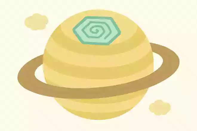 土星には六角形の雲の模様がある