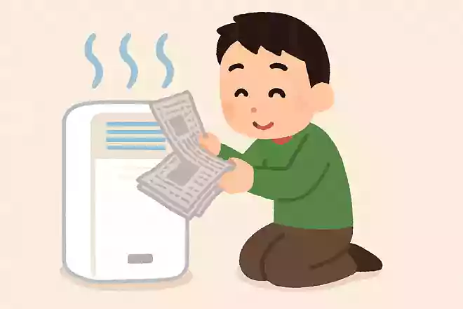 新聞紙は除湿するのに最適のアイテム