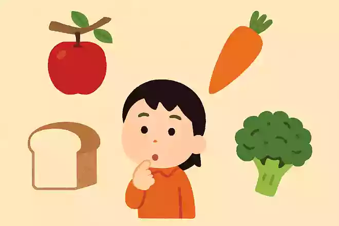 次の食べ物のうち、木になるものはどれでしょう?